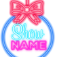 Neon Bow Ornament